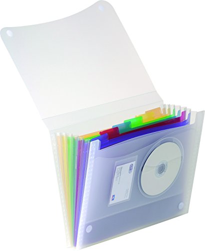 Sorter With Gussets Oxford Tahiti A4 13 Positions Clear