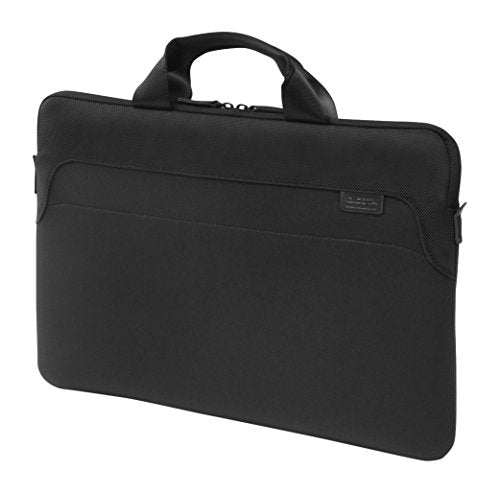 DICOTA Ultra Skin Plus PRO Laptop Sleeve 14.1" Black. The slipcase has an ultra slim and lightweight design. Soft faux fur lining protects against scratches. Padded carry handle for comfortable transportation. Zipped compartment for accessories such as mobile phones and charging cables.  Lifetime Warranty. Sleeve suitable for laptop sizes: 14" and 14.1". - DICOTA has over 20 years experience in providing professionals with high quality, stylish and durable solutions to protect their personal dev