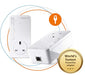 Devolo Magic 2 LAN Starter Kit White 2 x Plugs 1x Gigabit Ethernet Port Per Powerline 2400Mbps Transmission Speeds