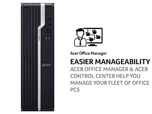 Acer Veriton X2 VX2680G - SFF - Core i5 11400 / 2.6 GHz - RAM 8 GB - SSD 256 GB - DVD-Writer - UHD Graphics 730 - GigE - Win 10 Pro 64-bit - monitor: none