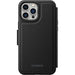 OtterBox - Flip cover for mobile phone - with MagSafe - synthetic leather, magnet - shadow black - for Apple iPhone 13 Pro Max