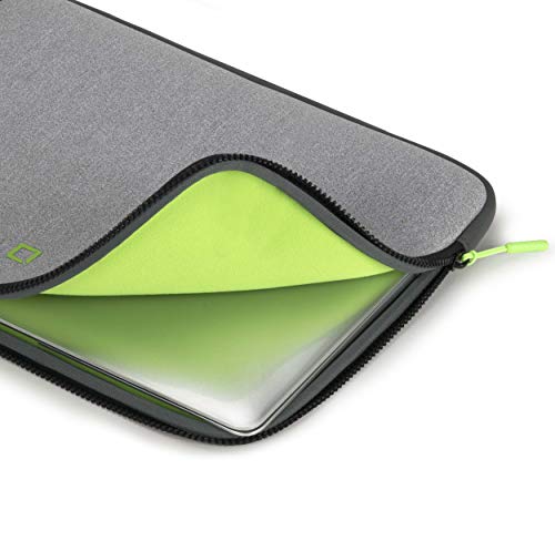 DICOTA Skin FLOW - Notebook sleeve - 13" - 14.1" - grey, green