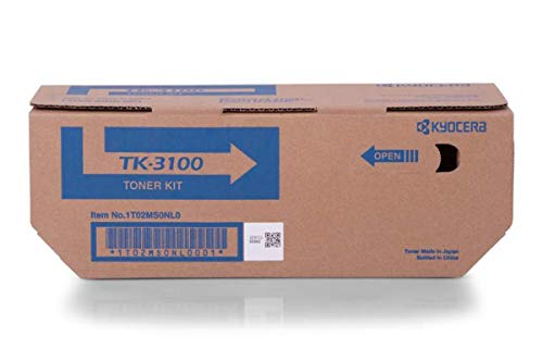 Best Value Kyocera TK-3100K Toner Black, Original Premium Cartdrige 1T02MS0NL0. Compatible ECOSYS FS-2100DN, FS-2100D, M3040dn, M3540dn