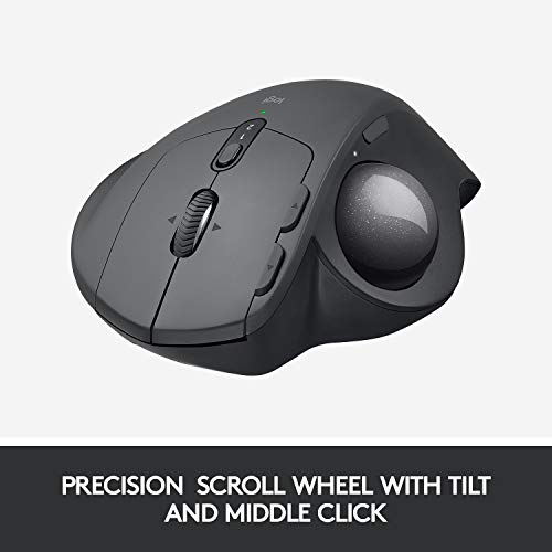 Logitech MX ERGO - Trackball - optical - 8 buttons - wireless - Bluetooth, 2.4 GHz - USB wireless receiver