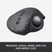 Logitech MX ERGO - Trackball - optical - 8 buttons - wireless - Bluetooth, 2.4 GHz - USB wireless receiver