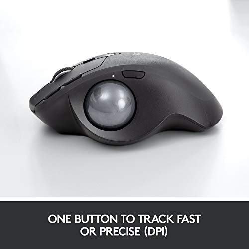 Logitech MX ERGO - Trackball - optical - 8 buttons - wireless - Bluetooth, 2.4 GHz - USB wireless receiver