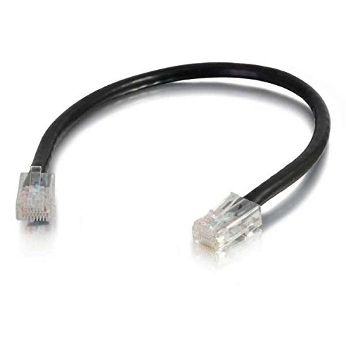 C2G Cat5e Non-Booted Unshielded (UTP) Network Patch Cable - Patch cable - RJ-45 (M) to RJ-45 (M) - 50 cm - UTP - CAT 5e - stranded, uniboot - black