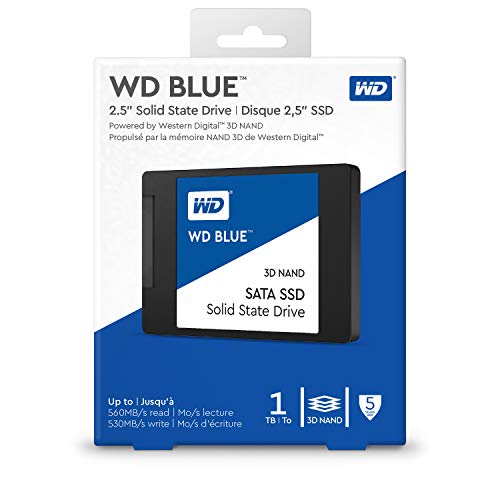 WD Blue 3D NAND SATA SSD WDS100T2B0A - Solid state drive - 1 TB - internal - 2.5" - SATA 6Gb/s