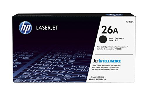 HP 26A - Black - original - LaserJet - toner cartridge (CF226A) - for LaserJet Pro M402, MFP M426