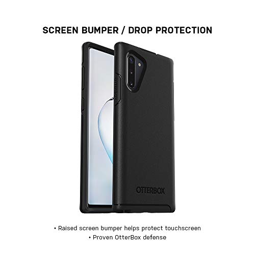 OtterBox Symmetry Series - Back cover for mobile phone - polycarbonate, synthetic rubber - black - for Samsung Galaxy Note10