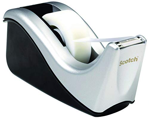 Best Value Scotch Weighted Refillable Tape Dispenser Silver 1 Roll Scotch Magic Invisible 19 mm x 33 m C60