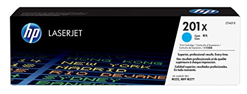 Best Value HP CF401X 201X High Yield Original LaserJet Toner Cartridge, Cyan, Pack of 1