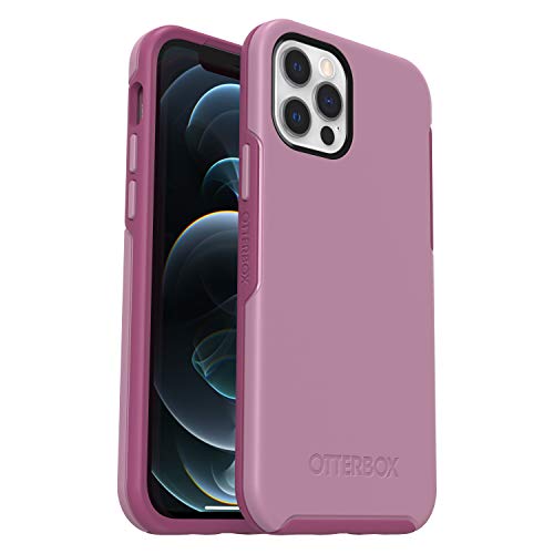 OtterBox Symmetry Series Cake Pop Pink Phone Case for Apple iPhone 12 and iPhone 12 Pro Antimicrobial Technology Thin Profile Durable Protection