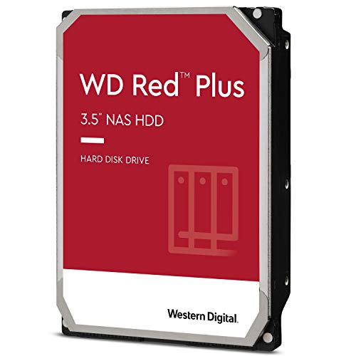 WD Red Plus NAS Hard Drive WD10EFRX - Hard drive - 1 TB - internal - 3.5" - SATA 6Gb/s - buffer: 64 MB - for My Cloud EX2, EX4
