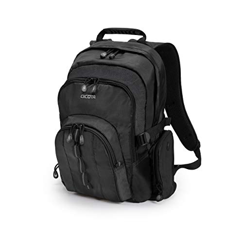DICOTA Backpack Universal Laptop Bag 15.6" Black. Removable notebook case with HDF (High-Density Foam) protection. Generous main compartment with internal divider for documents and accessories. Front pocket with reflective webbing material. Lifetime Warranty. Bag suitable for laptop sizes: 14" 14.1" 15" 15.4" 15.6". - DICOTA has over 20 years experience in providing professionals with high quality, stylish and durable solutions to protect their personal devices.  Aside from a comprehensive range