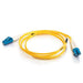 C2G LC-LC 9/125 OS1 Duplex Singlemode PVC Fiber Optic Cable (LSZH) - Patch cable - LC single-mode (M) to LC single-mode (M) - 3 m - fibre optic - duplex - 9 / 125 micron - OS1 - halogen-free - yellow