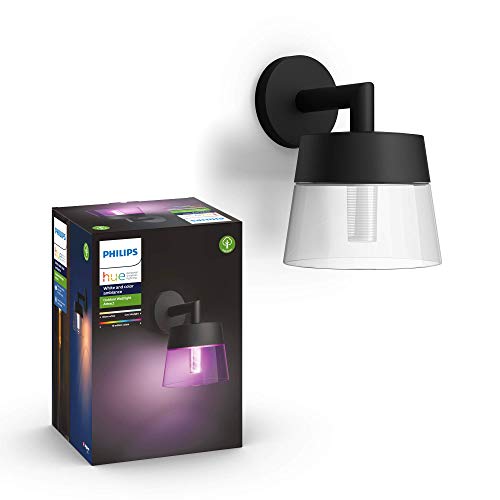 Philips Hue White and Color Ambiance Attract - Wall lamp - LED - 8 W (equivalent 49 W) - 16 million colours - 2000-6500 K - black