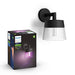 Philips Hue White and Color Ambiance Attract - Wall lamp - LED - 8 W (equivalent 49 W) - 16 million colours - 2000-6500 K - black
