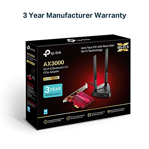 Ax3000 Wifi 6 Bluetooth 5.0 Pcie Adapter