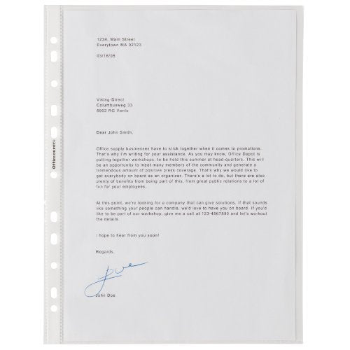 Best Value Oxo-biodegradable Punched Pockets Portrait Top Opening - pack of 100 - A4