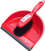 Best Value Cleenol 191222 Dustpan and Stiff Brush - Red