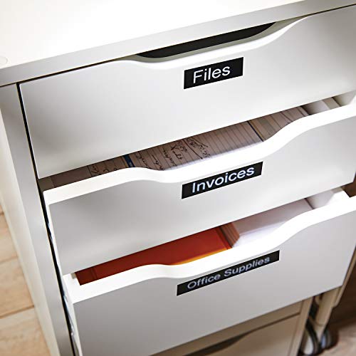 DYMO D1 Tape 24mm white on Black