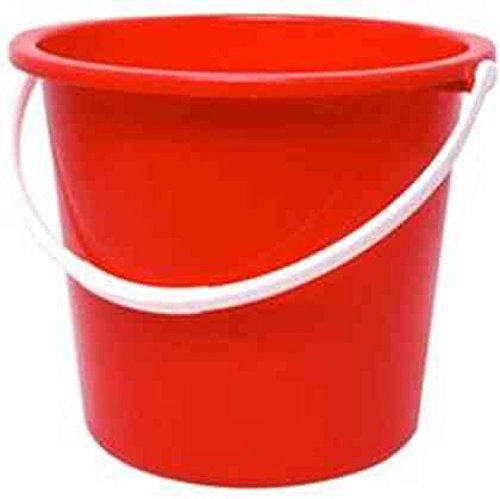 Best Value Jantex CD807 Round Plastic Buckets, Red