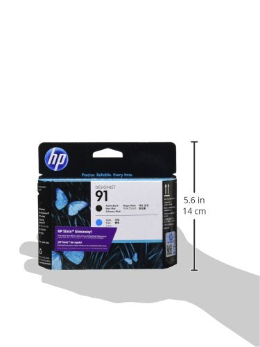 HP Original 91 Matte Black and Cyan Printhead