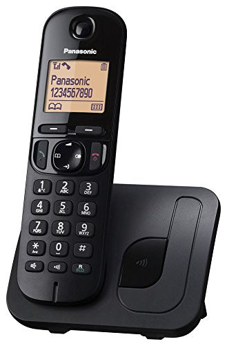 Best Value Panasonic KX-TGC210EB Cordless Dect Single Phone with Call Blocking - Black