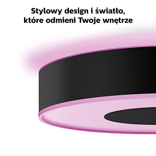 Philips Hue White and Color Ambiance Infuse M - Ceiling lamp - LED - 33.5 W - class G - 2000-6500 K - black