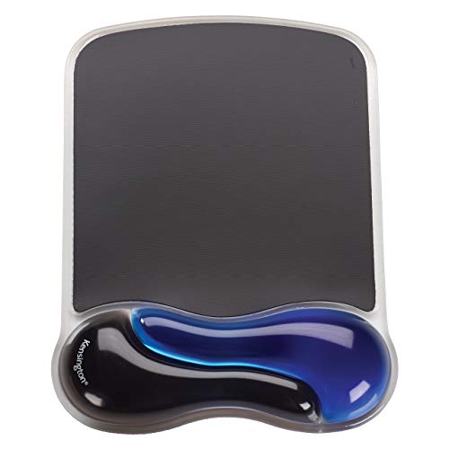 Kensington Duo Gel Mouse Wristrest Wave - Mouse pad with wrist pillow - black, blue