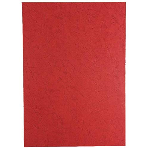 Best Value GBC Antelope Binding Covers Leather-look Plain A4 Red Ref CE040030 [Pack of 100]