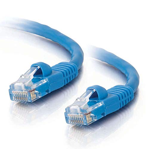 C2G Cat5e Booted Unshielded (UTP) Network Patch Cable - Patch cable - RJ-45 (M) to RJ-45 (M) - 50 cm - UTP - CAT 5e - molded, snagless, stranded - blue