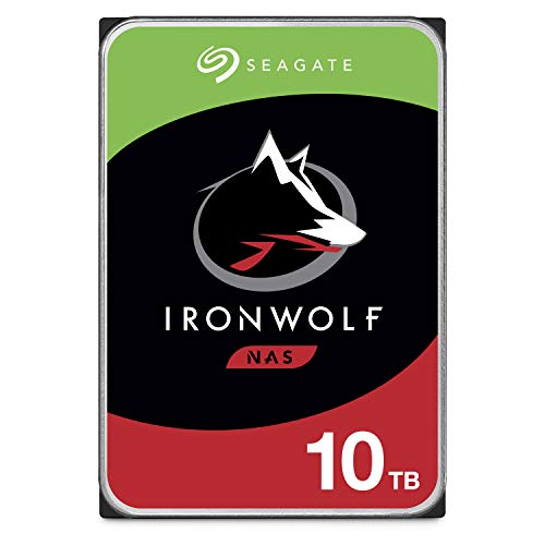 Seagate IronWolf ST10000VN000 - Hard drive - 10 TB - internal - 3.5" - SATA 6Gb/s - 7200 rpm - buffer: 256 MB - with 3 years Seagate Rescue Data Recovery