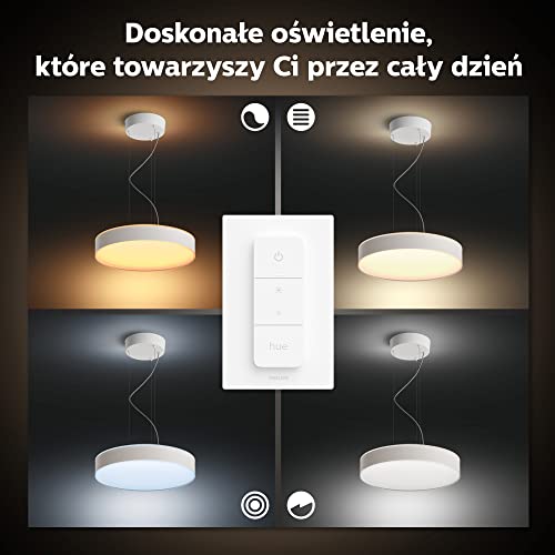 Philips Hue White ambiance Enrave - Pendant lamp - LED - 33.5 W - warm to cool white light - 2200-6500 K - white