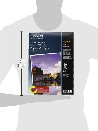 Best Value Epson A4 Matte Heavyweight Inkjet Paper (50 Sheets)