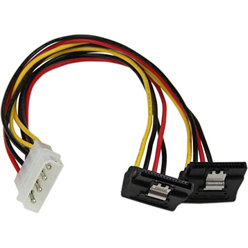 StarTech 12in LP4 to 2x Right Angle SATA