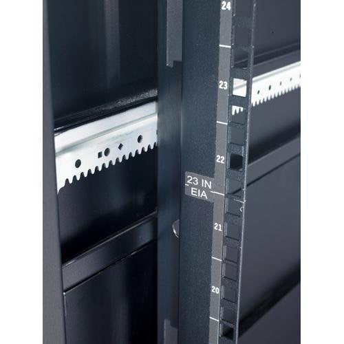 NetShelter SX 42U, 23" EIA Mounting Rails for 750-mm Wide Enclosures, Square Holes Qty 4