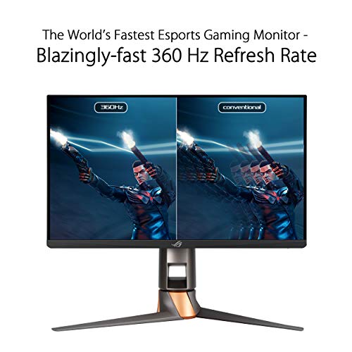 ASUS ROG Swift 360Hz PG259QN - LED monitor - 24.5" - 1920 x 1080 Full HD (1080p) @ 360 Hz - IPS - 400 cd/m - HDR10 - 1 ms - HDMI, DisplayPort