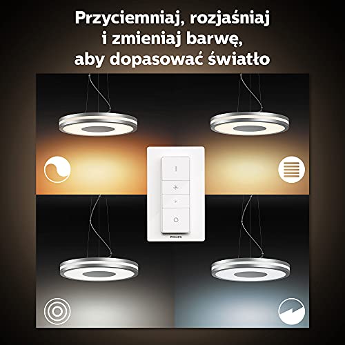 Philips Hue White ambiance Being - Pendant lamp - LED - 25 W (equivalent 204 W) - warm white to cool natural light - 2200-6500 K - aluminium