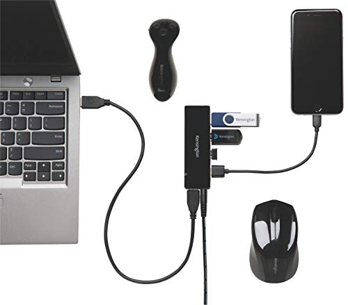 Kensington UH4000C - Hub - 4 x SuperSpeed USB 3.0 - desktop