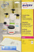 Best Value Avery Self Adhesive Clear Mini OrganisinG Return Address Labels, Laser labels, 48 Labels Per A4 Sheet, 1200 labels, QuickPEEL (L7553)