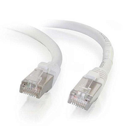 C2G Cat5e Booted Shielded (STP) Network Patch Cable - Patch cable - RJ-45 (M) to RJ-45 (M) - 2 m - STP - CAT 5e - molded - white