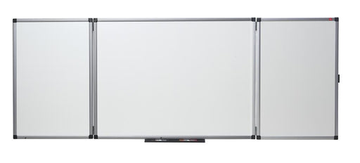 Best Value Nobo Folding Dry Wipe Whiteboard, Non-Magnetic, 1200 x 900 mm, Aluminium Trim, Fitting Kit Included, White, 31630514