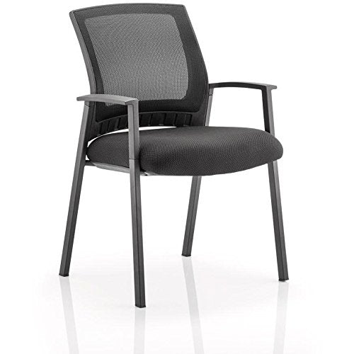 Metro Visitor Chair Black Fabric Black Mesh Back BR000090