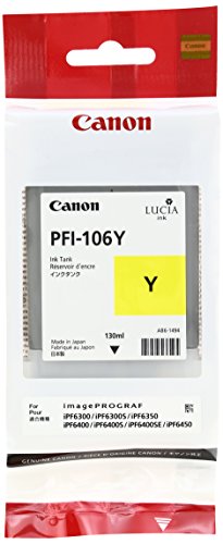 Best Value Canon PFI106Y 130ml Ink Cartridge - Yellow