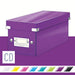 Best Value Leitz CD Storage Box, Purple, Click and Store Range, 60410062