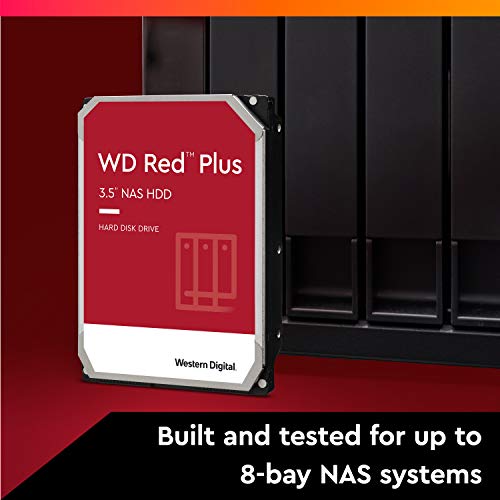 WD Red Plus NAS Hard Drive WD10EFRX - Hard drive - 1 TB - internal - 3.5" - SATA 6Gb/s - buffer: 64 MB - for My Cloud EX2, EX4
