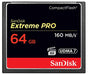 SanDisk Extreme Pro - Flash memory card - 64 GB - 1000x/1067x - CompactFlash