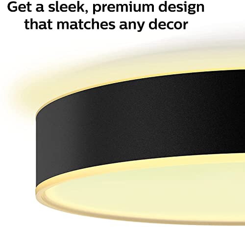 Philips Hue White ambiance Enrave Medium - Ceiling lamp - LED - 19.2 W - cool white/warm white light - 2200-6500 K - black
